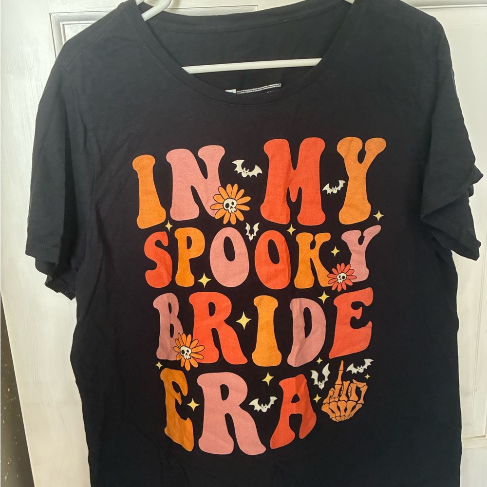 Black Halloween Bridal T-Shirt